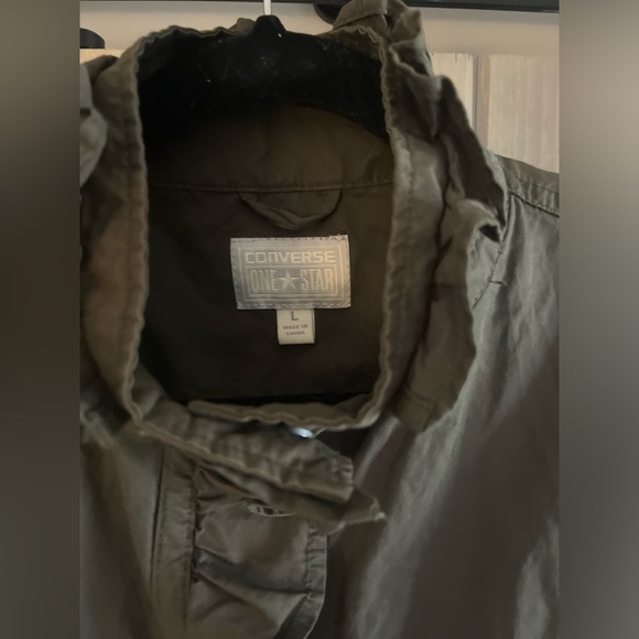 Converse Ruffle Placket Rain Jacket - Picture 2 of 6